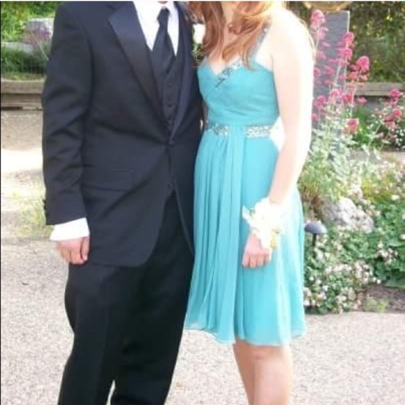 Silk BGBG Max Azria beaded dress - Picture 3 of 7